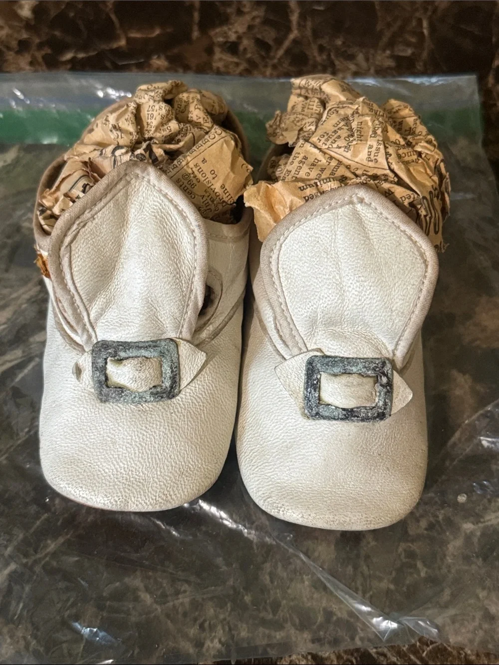Antique Leather baby shoes